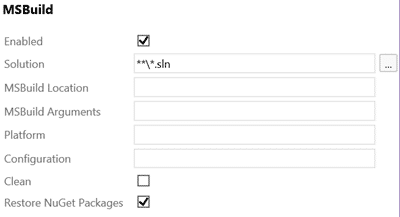 Create a Build vNext build definition
