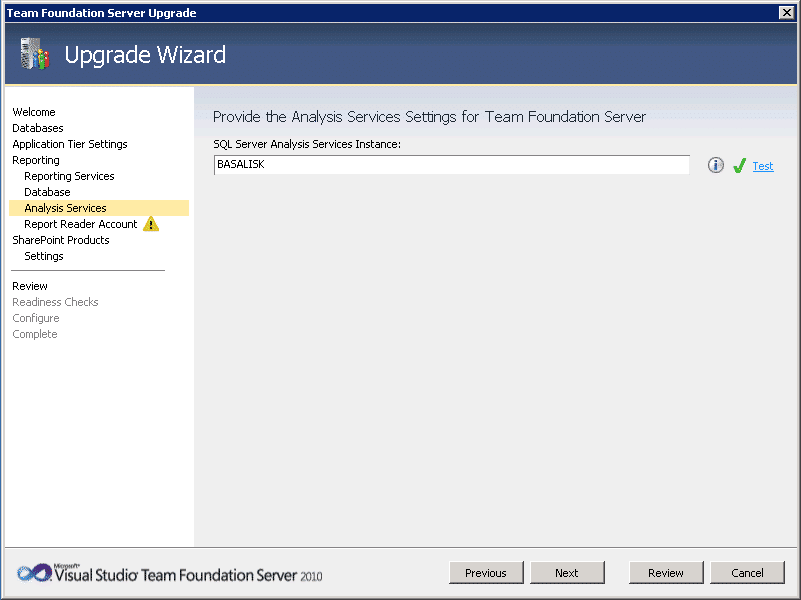 Upgrading from TFS 2010 RC to TFS 2010 RTM done