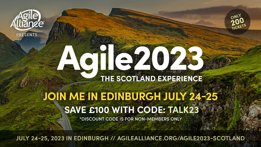 Agile 2023 The Scotland Experiance with Lyssa Adkins & NKDAgility