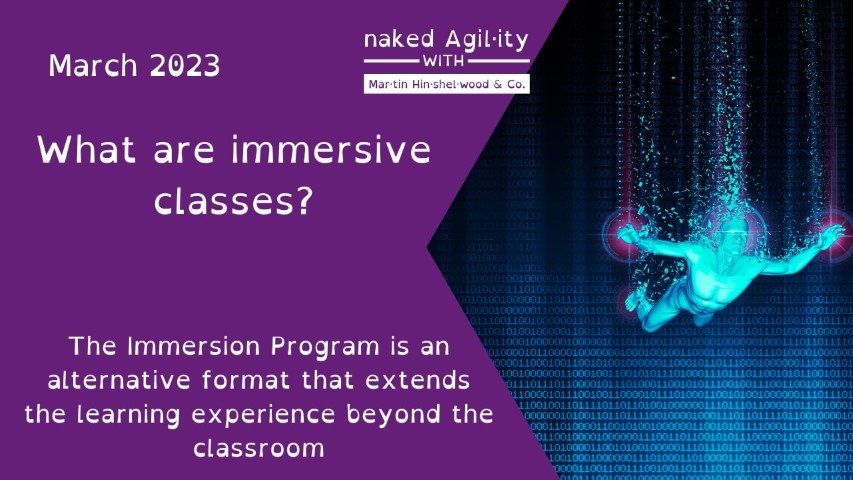 March 2023 NKDAgility: The magic of immersive classes