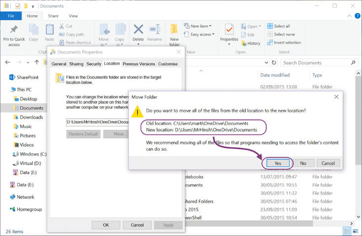 Mapping Your Windows Special Folders To Onedrive For Business Ultimate Backup Naked Agility