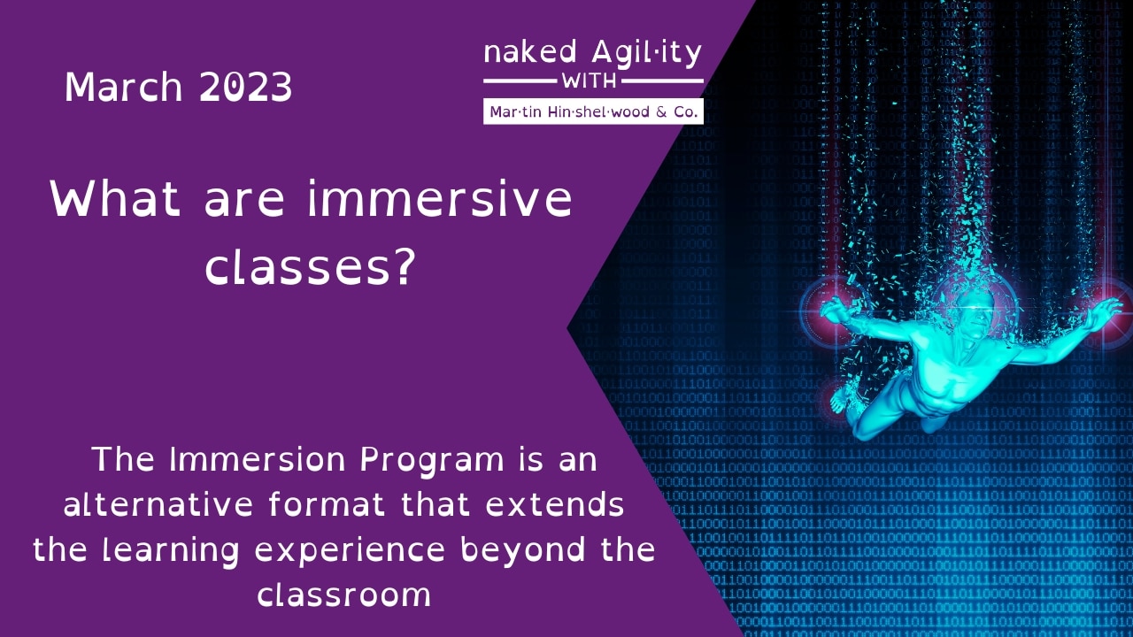 March 2023 NKDAgility: The magic of immersive classes